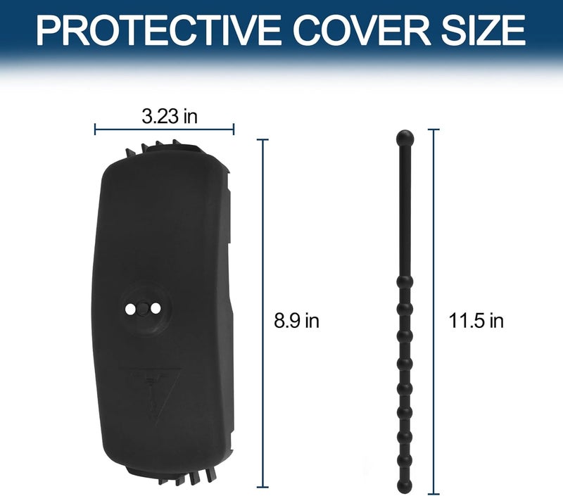 TJUNSENHARSH Ice Augers Lazer Blade Guard for StrikeMaster Ice Auger, Ice Fishing Auger Blades Guard 8-Inch, Black - Image 3